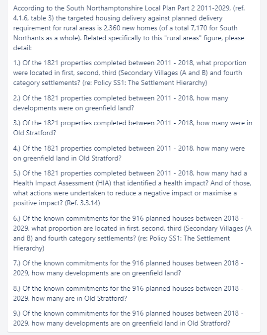 20 Dec 2022 Freedom of Information request to West Northamptonshire Council