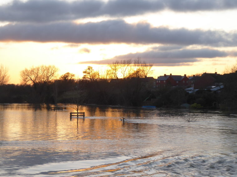 The adjacent field underwater