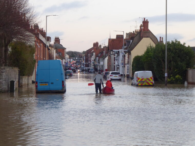 The devastating effects of floods in Stony Stratford
