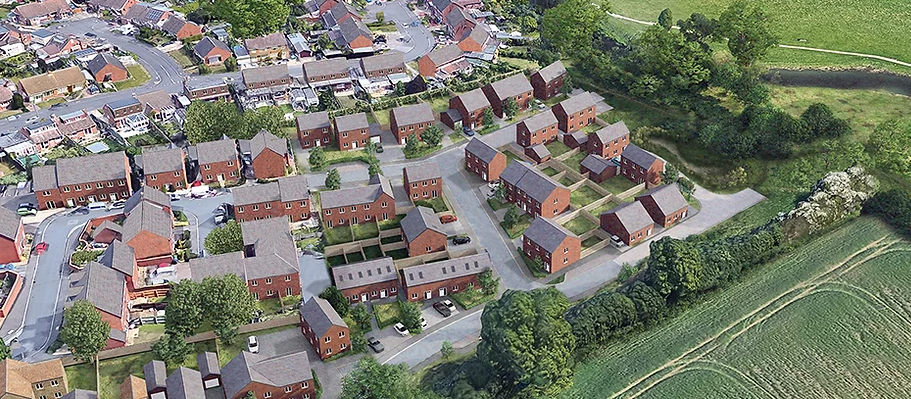 RO Land's visual mockup of the new housing development
