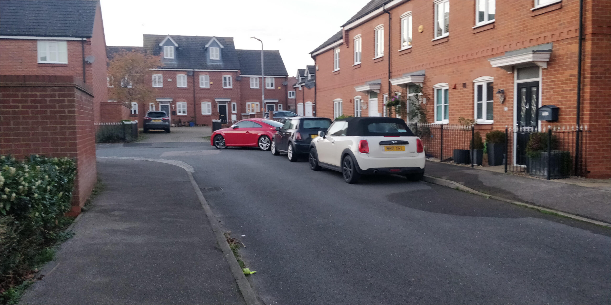 The current parking situation on The Meadows and River view has homeowners parking on the narrow streets.
