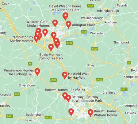 New homes in Milton Keynes and Northampton